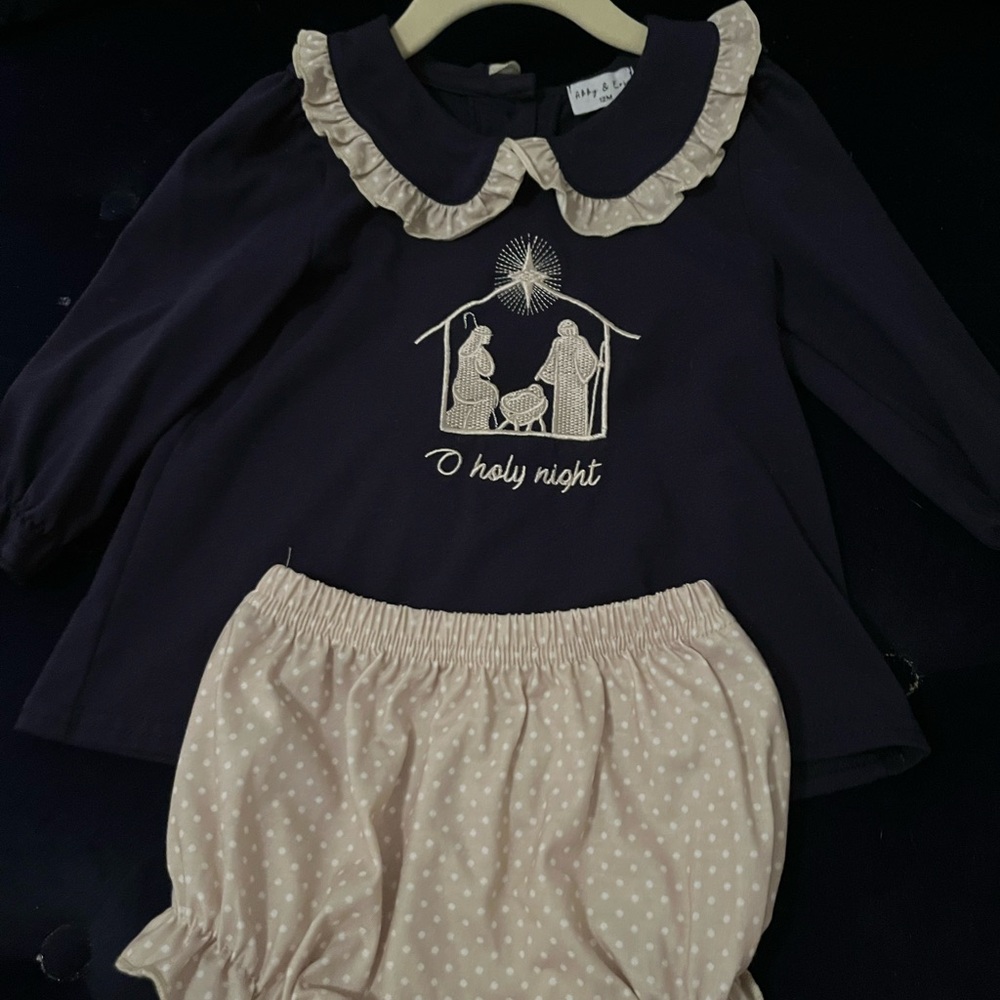 Baby girl Christmas nativity set